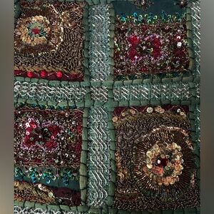 Embellished Patchwork Textile